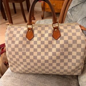 Louis Vuitton Speedy 35 Damier Azure